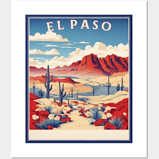 El Paso United States of America Tourism Vintage Poster Posters and Art